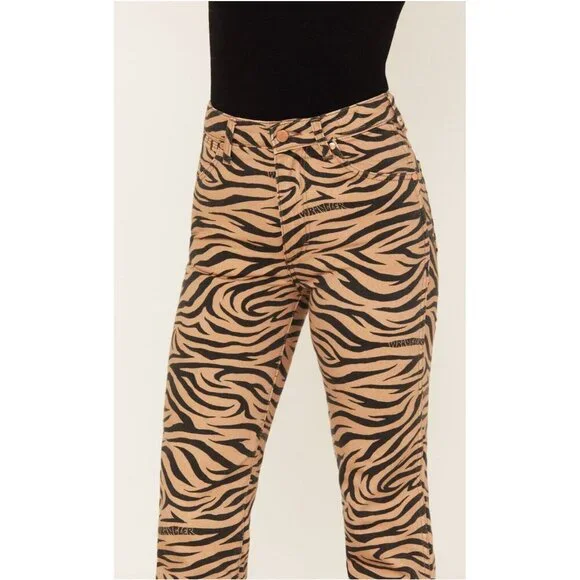 Free People X Wrangler Wild West 603 PURR High Rise Straight Leg Jeans Sz 27 NEW - Picture 5 of 16